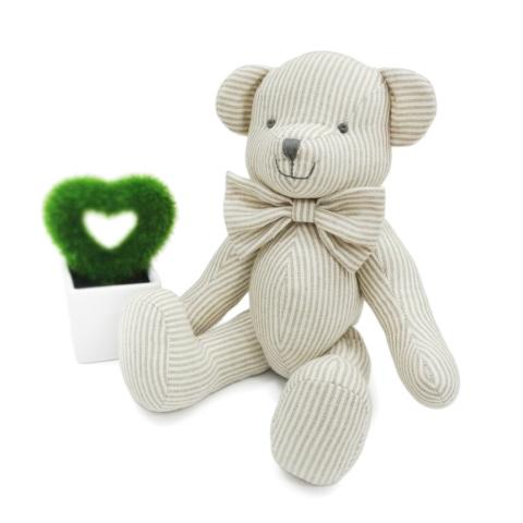 Vista de Oso Borja beige pequeño