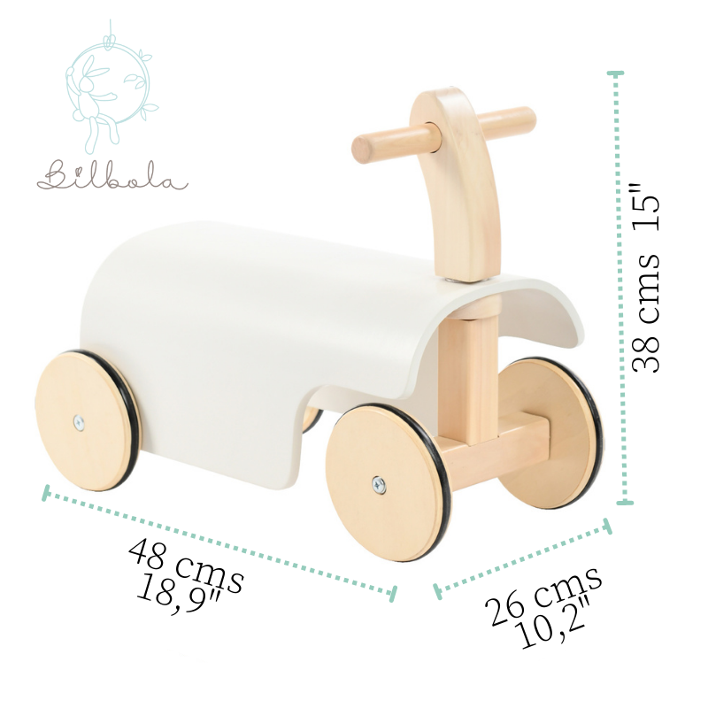 Vista de Triciclo de madera estilo Nórdico