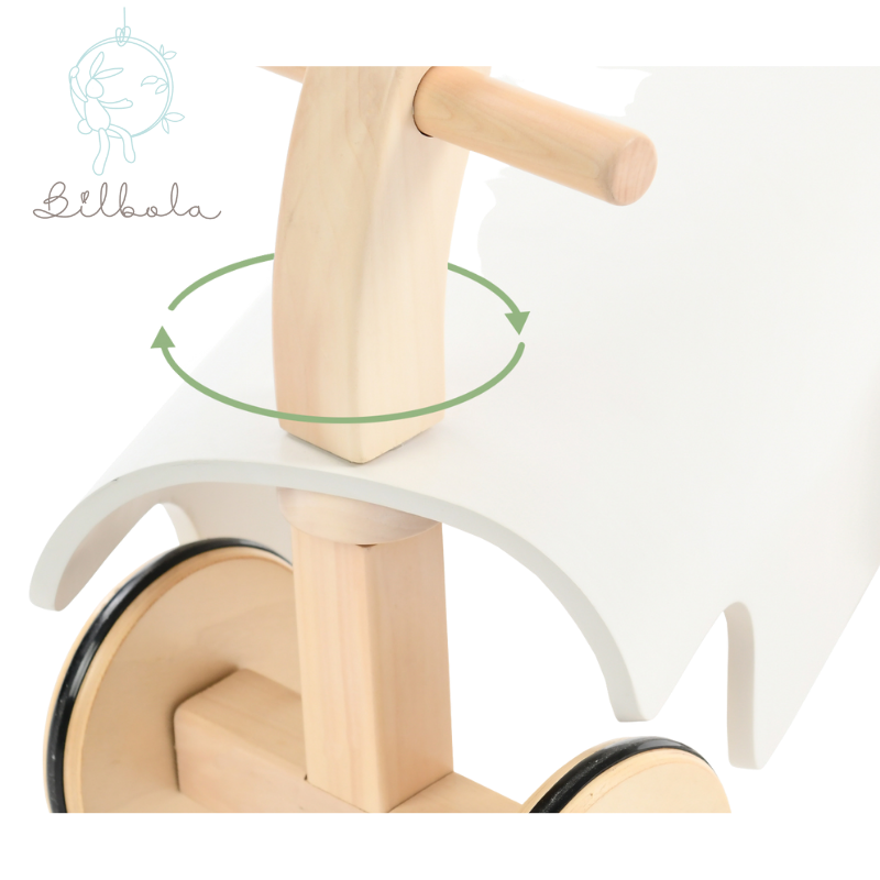 Vista de Triciclo de madera estilo Nórdico