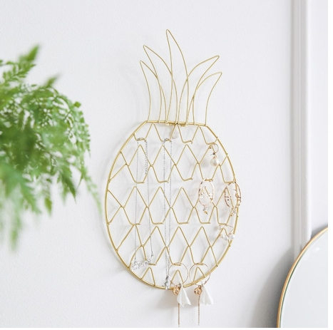 Vista de Rejilla Gold en forma de piña para la pared