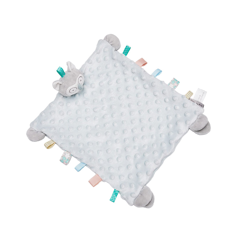 Vista de Tuto con Buho celeste de plush de puntos