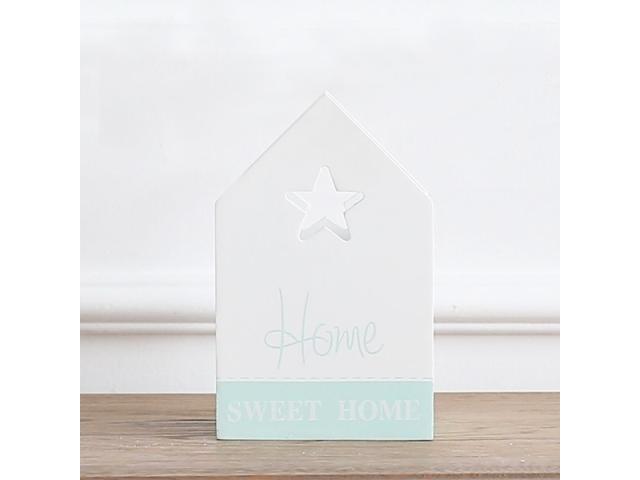 Vista de Porta lápices estrella Home madera color menta