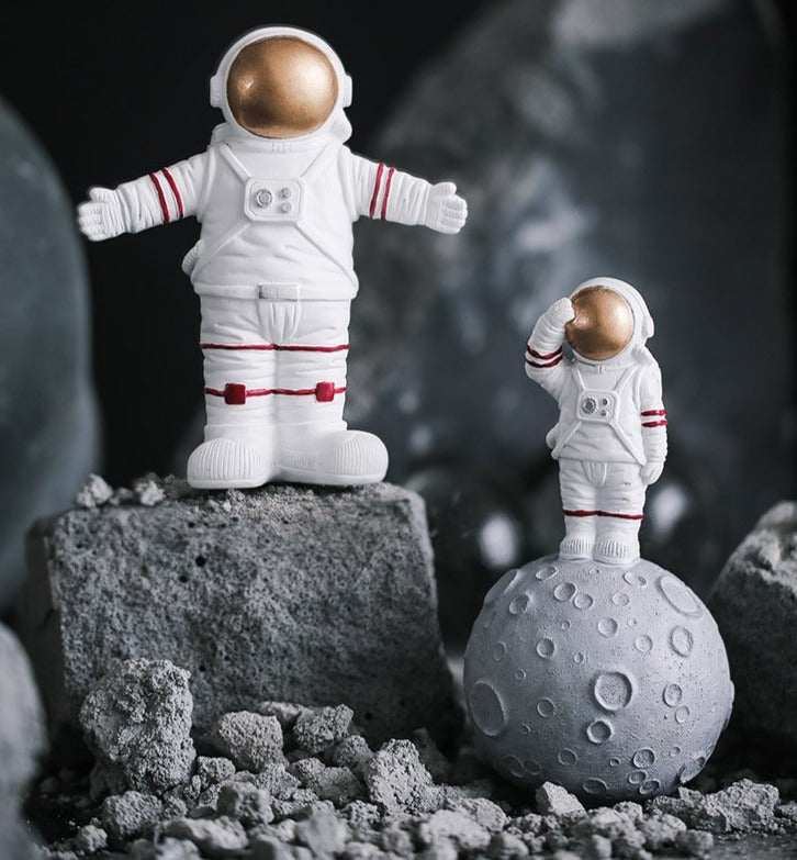Vista de Astronauta abrazo