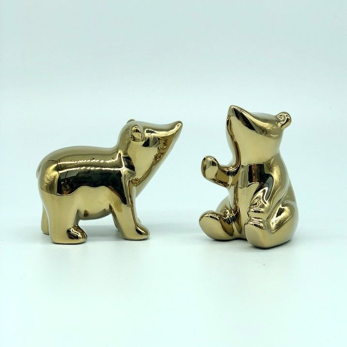 Vista de Pareja de osos Gold