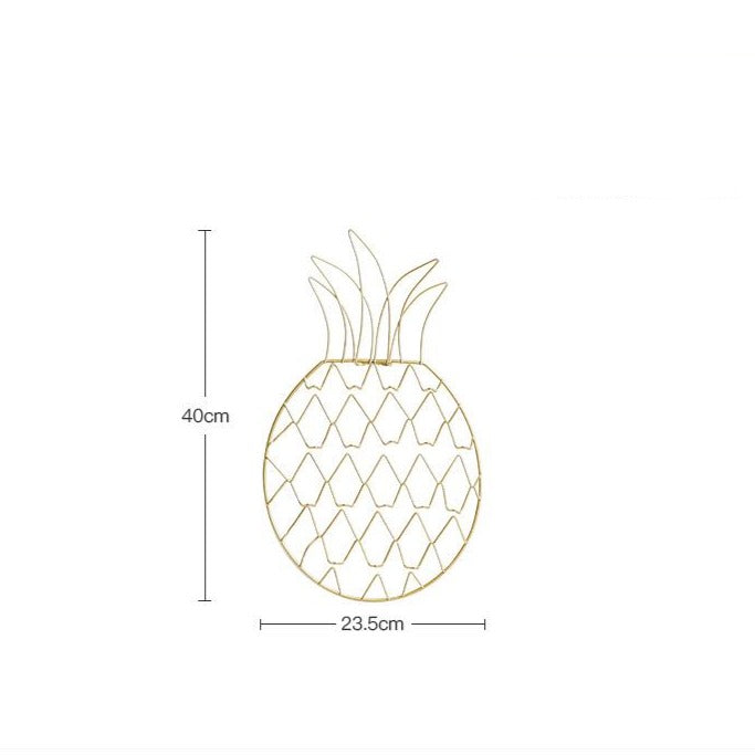 Vista de Rejilla Gold en forma de piña para la pared