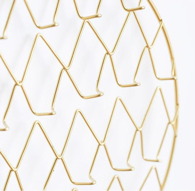 Vista de Rejilla Gold en forma de piña para la pared