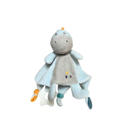Vista de Tuto interactivo Dinosaurio celeste plush